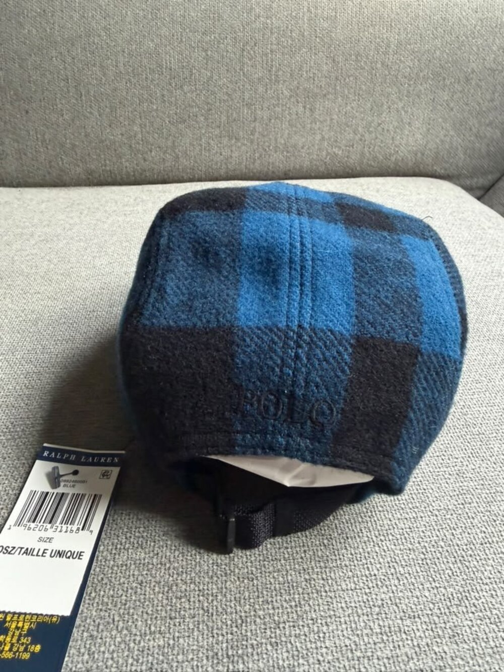 Polo Ralph Lauren Buffalo Plaid Wool Flannel Hat Cap Sportsman Country